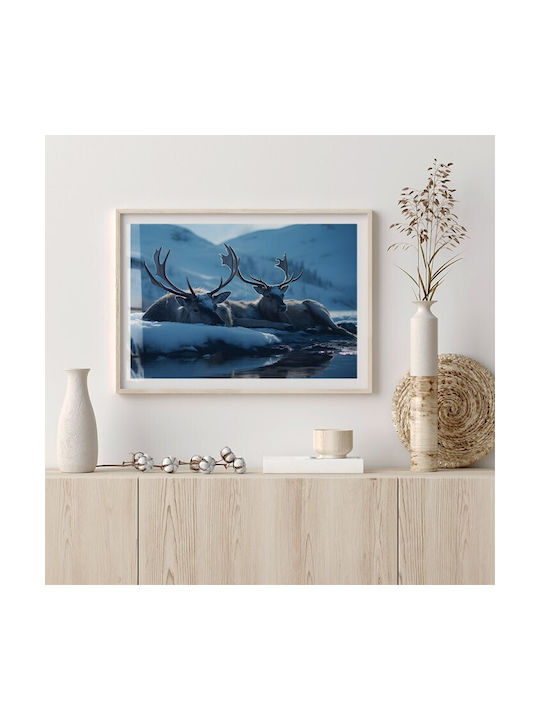 Walls Afiș Reindeer On Snow 50x40cm