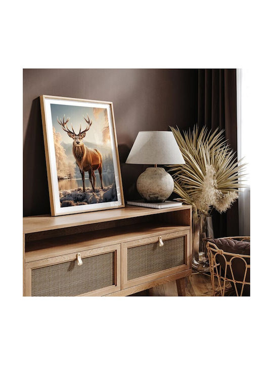 Walls Poster Winter Reindeer 15x20cm