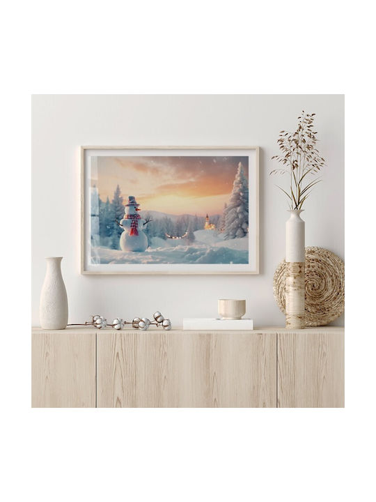 Walls Poster Christmas Snowman 100x70cm