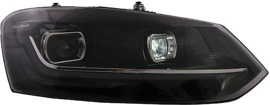 Dynamic Μπροστινά Φανάρια Led για Volkswagen Polo 09-17 2τμχ