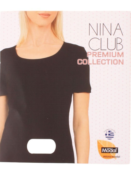 Nina Club Women's Short Sleeve T-Shirt Black