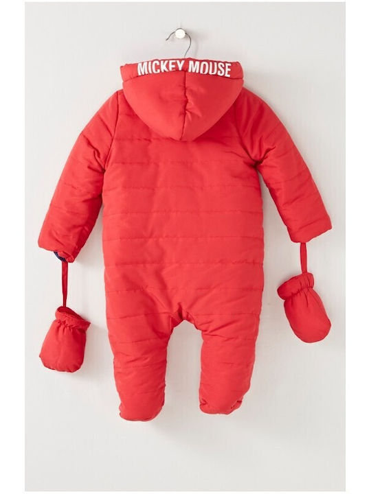 Heroes Baby Bodysuit Set for Outing RED