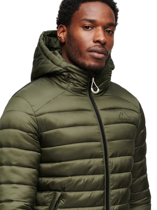 Fuji Sport Χειμωνιάτικο Μπουφάν Puffer Dark Moss Green