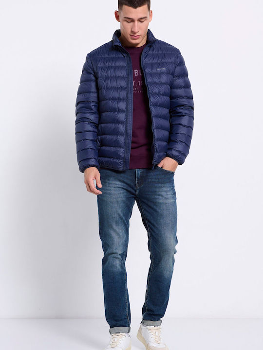 Χειμωνιάτικο Μπουφάν Puffer Navy Μπλε