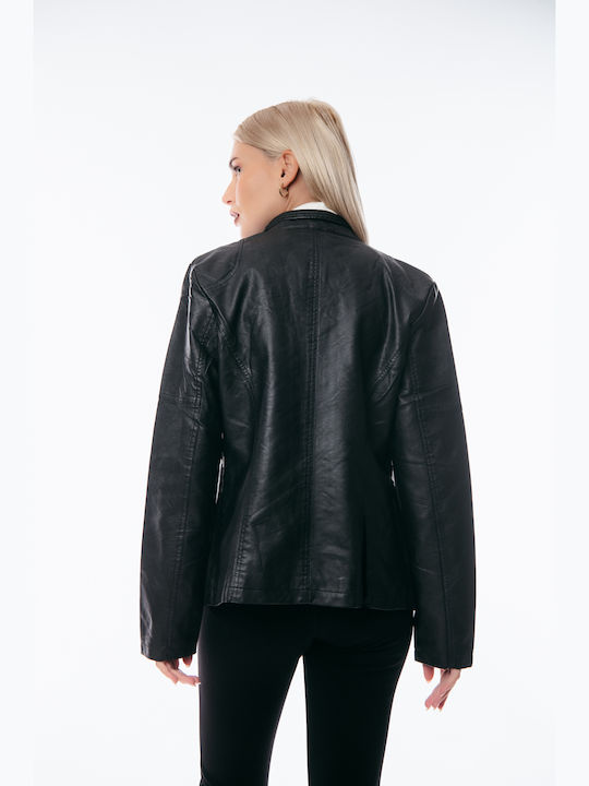 Γυναικείο Biker Jacket Μαύρο