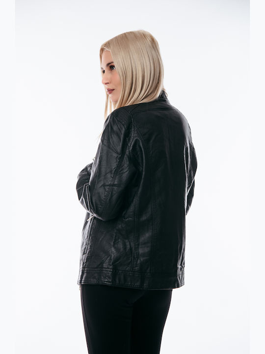 Γυναικείο Biker Jacket Μαύρο