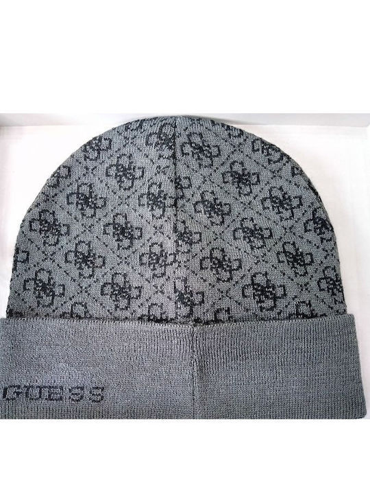 Guess Beanie Γυναικείος Σκούφος Πλεκτός σε Γκρι χρώμα