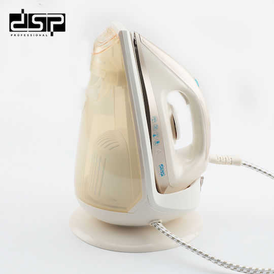 DSP Steam Iron 2200W with Ceramic Plate and Continuous Steam Supply 30g/min