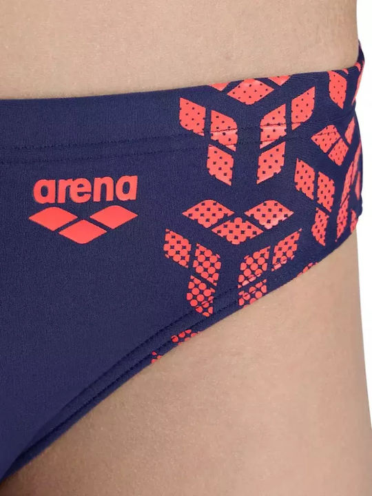 Arena Kinder Badeanzug Badeslips Navy Blue-Red