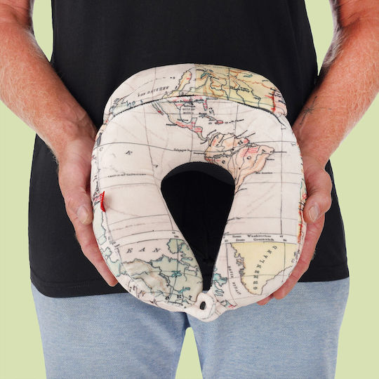 Legami Milano Memory Foam Travel Pillow Travel Set Pillow Green