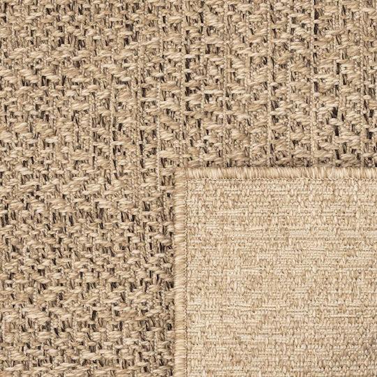 vidaXL Zizur Teppich Außenbereich Rechteckig aus Jute Brown