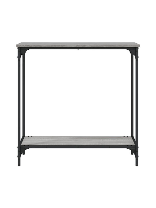Metal Console Table Grey Sonoma L75xW30.5xH75cm