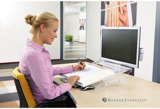 Bakker Elkhuizen Βάση Στήριξης για Laptop Διάφανο BNEFDESK630N