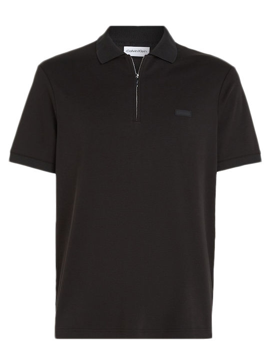 Kurzarm Herrenbluse Schwarz K10K112754