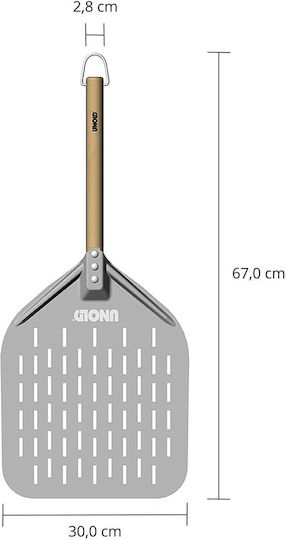 Unold Aluminum Pizza Shovel 67x30cm