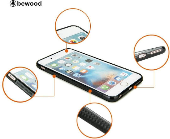 Bewood Back Cover Lemn Maro (Galaxy S22 5G)