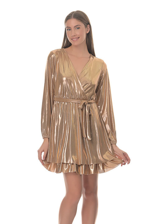 Farmaki Dress Evening Gold