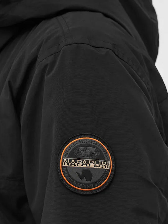 Rainforest Pocket 2 Winter Jacke Wasserdicht und Winddicht Schwarz