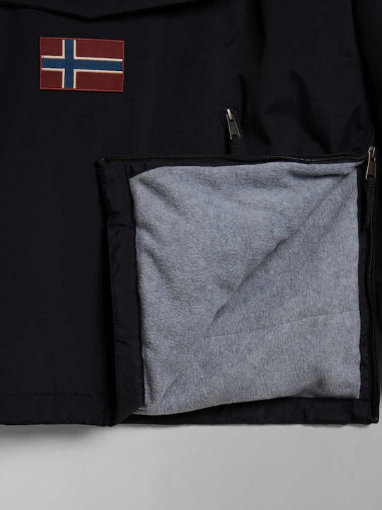 Rainforest Pocket 2 Winter Jacke Wasserdicht und Winddicht Schwarz