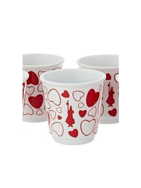 Bialetti Mug made from Porcelain White 90ml 4pcs