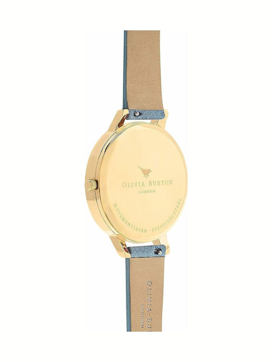Olivia Burton Women's Watch with Gold Leather Strap