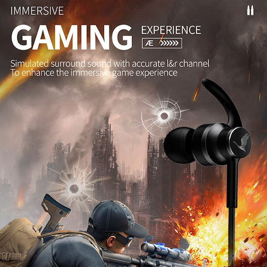 Koniycoi KJ907 In-ear Handsfree Headphones with Connector 3.5mm Red