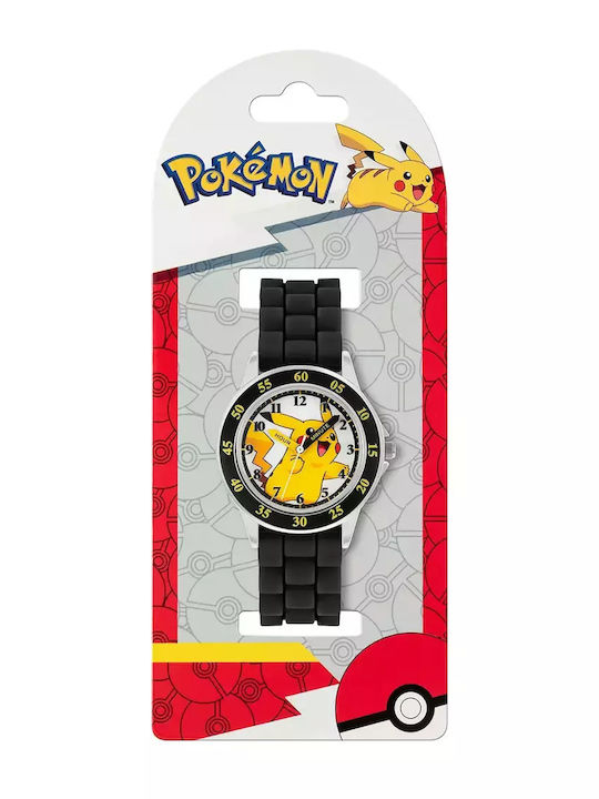 Disney Παιδικό Αναλογικό Ρολόι Pokemon Μαύρο