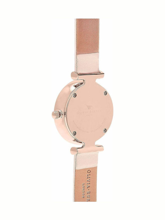 Olivia Burton Ρολόι Μπαταρίας με Δερμάτινο Λουράκι
