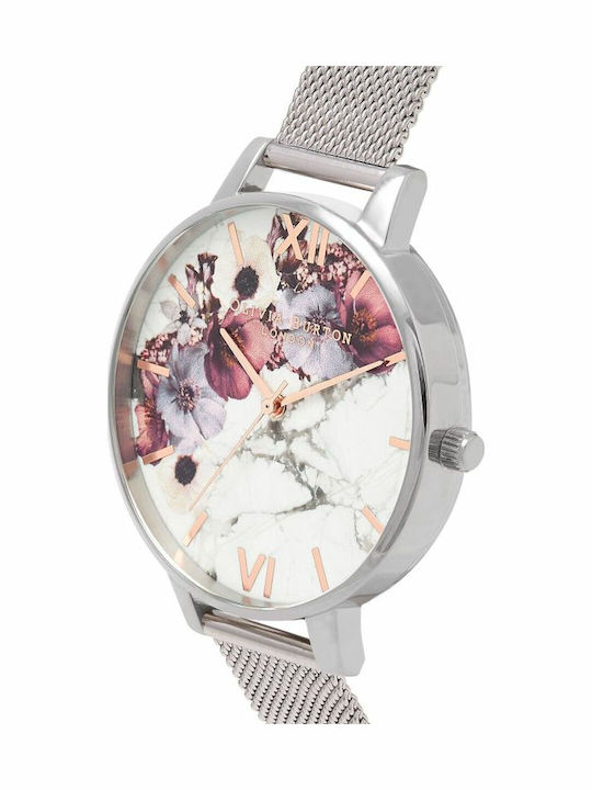 Olivia Burton Women's Watch with Silver Metal Bracelet