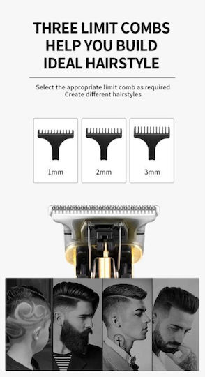Kemei Rechargeable Hair Clipper Gold KM-700Y