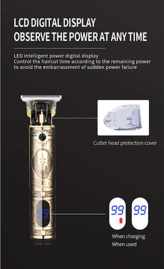 Kemei Rechargeable Hair Clipper Gold KM-700Y