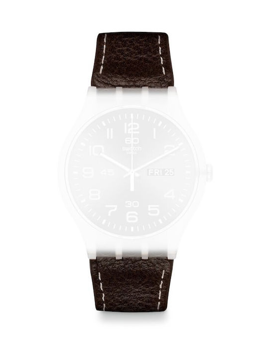 Swatch Leather Strap Brown 20mm