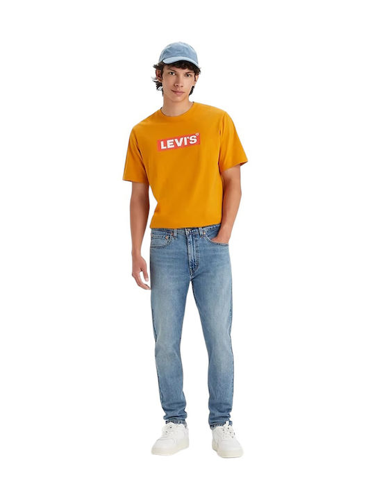 M 515 Men's Elastic Jeans Pants with Slim Tapered Fit Blue