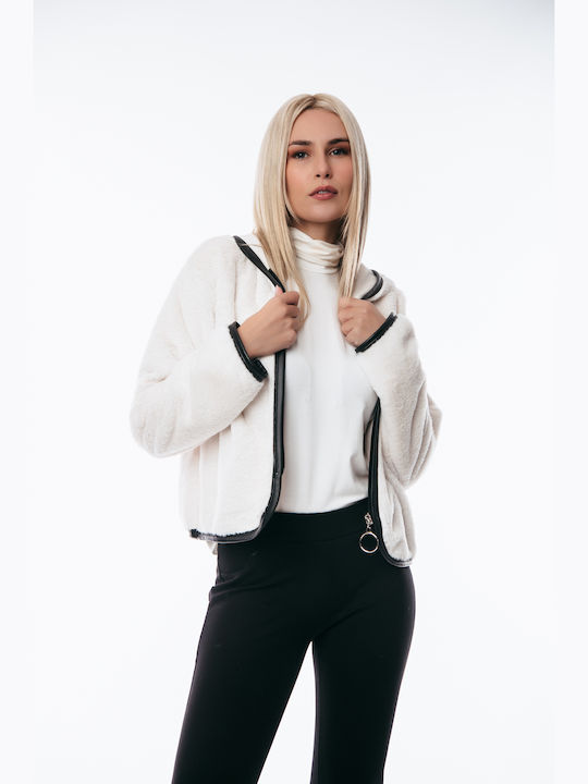Women's Short Fur White