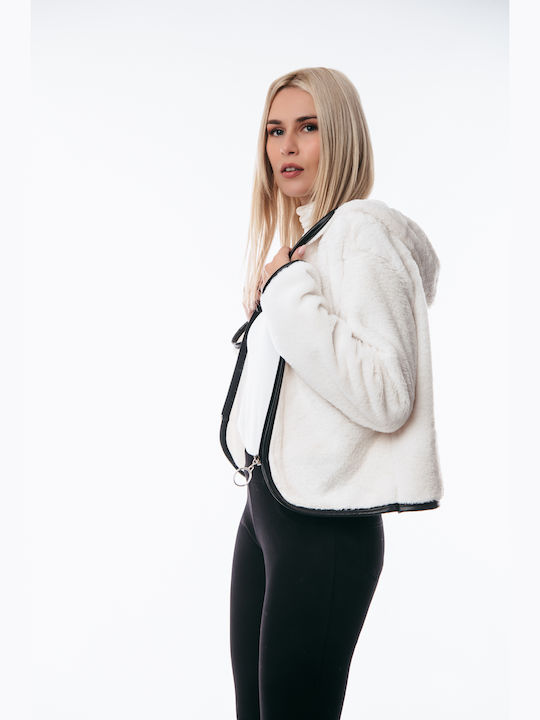 Women's Short Fur White