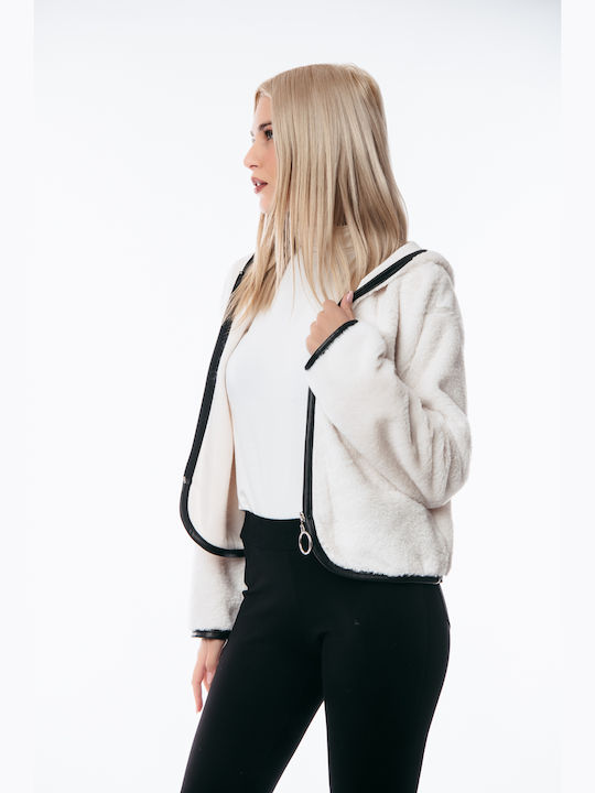 Women's Short Fur White