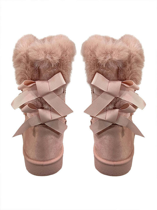 Suede Kinderstiefeletten Rosa