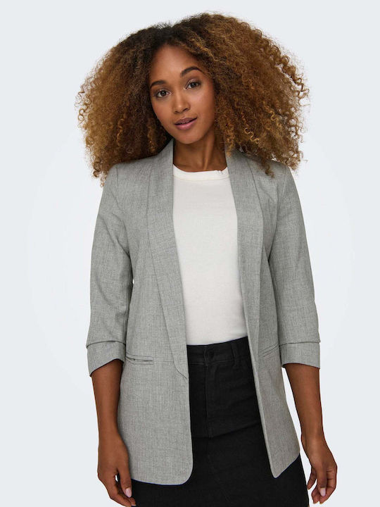 Only Elly Women's Blazer Light Grey Melange