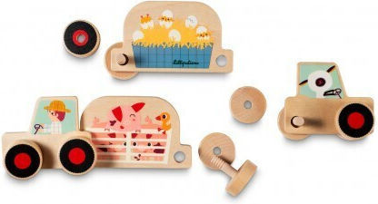 Kidslife Wooden Construction Toy Trackter