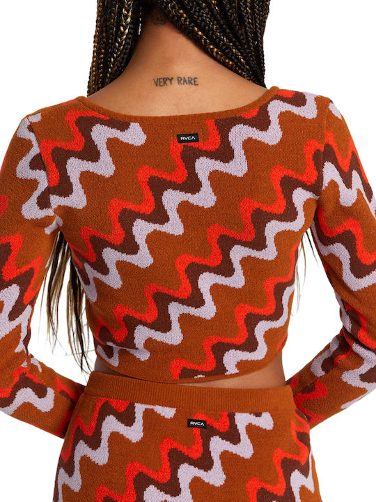 Damen Langarm Pullover Braun