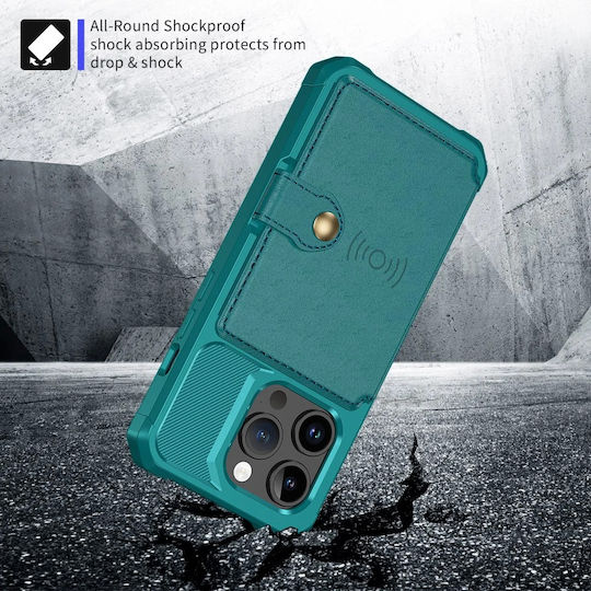 HappyCase Wallet Silicone 0.5mm Turquoise (iPhone 15 Pro Max)