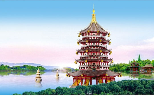 Piececool Παιχνίδι Κατασκευών Μεταλλικό Leifeng Pagoda