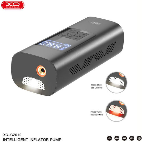 XO Car Tire Pump CZ012 Rechargeable with Battery 12V