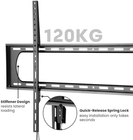 Reflecta Plano Flat 23099 Стойка за телевизор Стенен до 120" и 120кг