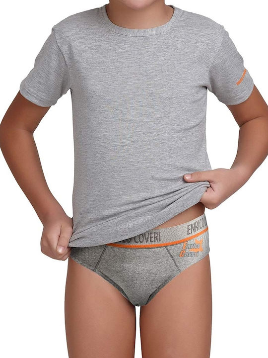 Enrico Coveri Kids' Brief Gray