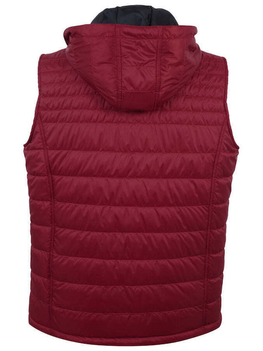 New Company Men's Sleeveless Puffer Jacket Red