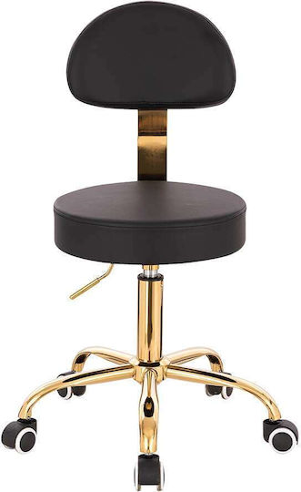 Salon Stools Räder Friseursalon- und Spa-Hocker Schwarz