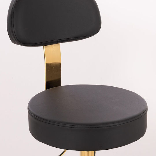 Salon Stools Räder Friseursalon- und Spa-Hocker Schwarz
