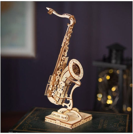 Rolife Παιχνίδι Κατασκευών Ξύλινo Saxophone για Παιδιά 6+ Ετών