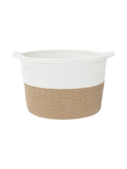 vidaXL Laundry Basket Fabric Folding 60x60x36cm Brown